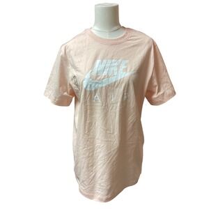 Nike Air Tee Womens Small CORAL Short Sleeve Graphic T-Shirt 642388-215 NWT